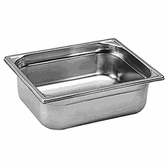 Gastronorm container (1/2)  stainless steel , H=55, L=325, B=265mm  metal.