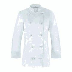 Women's chef's jacket, size 44 cotton white