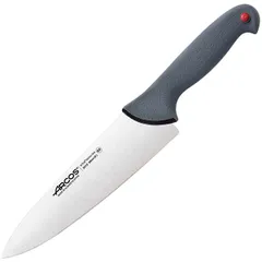 Нож поварской «Колор проф» сталь нерж.,полипроп. ,L=33/20см серый
