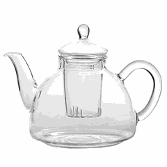 Teapot glass 400ml D=16,H=11,L=15cm