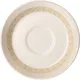 Блюдце «Антуанетт» фарфор D=110,H=18мм белый,олив.