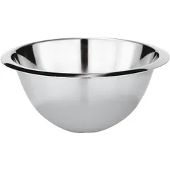 Salad bowl-hemisphere  stainless steel  2 l  D=23, H=10.5, L=22.5, B=22.5 cm  metal.