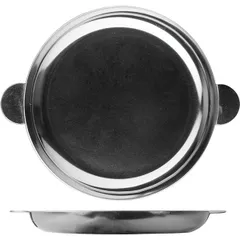 Сковорода порционная с ручками сталь нерж. D=180,H=15мм металлич., изображение 2