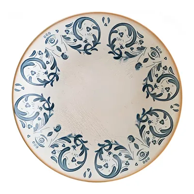 Блюдо для пиццы «Виенто» фарфор D=32см белый,синий