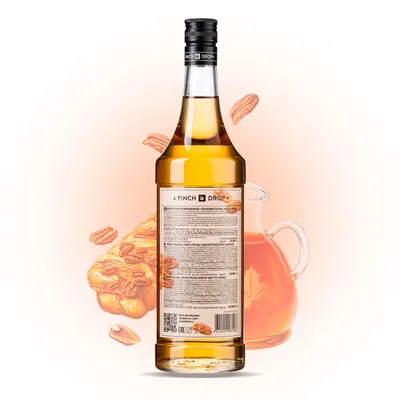 Сироп «Кленовый Пекан» Pinch&Drop стекло 1л D=45,H=330мм, Состояние товара: Новый, Вкус: Кленовый пекан, Материал: Стекло, Объем по данным поставщика (мл): 1000, изображение 6