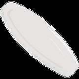 Блюдо «Кунстверк» овальное фарфор ,H=18,L=485,B=165мм белый