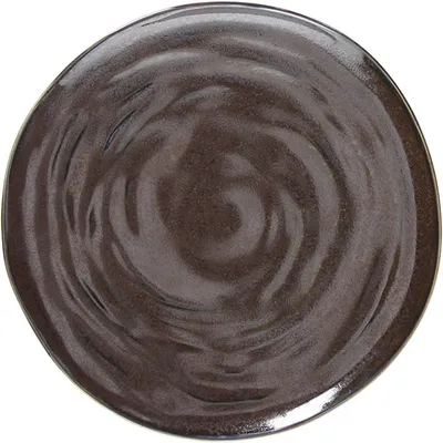 Тарелка «Органика Бронз» мелкая фарфор D=28,H=3см коричнев.