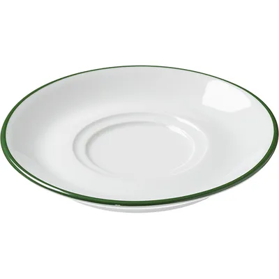 Блюдце с декором «Ретро Альтауссе Рот» фарфор D=14см белый,зелен., изображение 2
