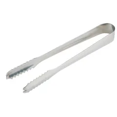 Ice tongs stainless steel ,L=175,B=20mm silver.