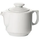 Чайник заварочный «Прага» с крышкой фарфор 300мл D=89,H=110,L=140,B=90мм белый