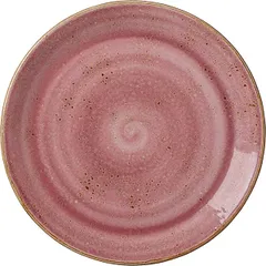 Plate “Craft Raspberry” small  porcelain  D=30, H=2cm  pink.