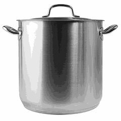 Кастрюля-котел с крышкой сталь нерж. 36,5л D=36,H=36см