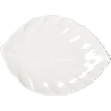 Блюдо «Кунстверк» лист фарфор ,H=24,L=310,B=224мм белый