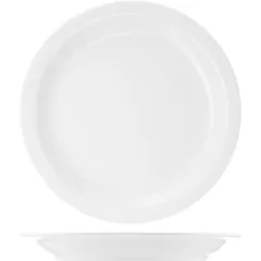 Plate “America” small  porcelain  D=265, H=25mm  white