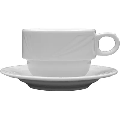 Чашка чайная «Аркадия» фарфор 160мл D=75,H=55,B=110мм белый, Объем по данным поставщика (мл): 160