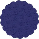 Настольные подкладки 9-слойная[20шт] бум. салфет. D=9см синий