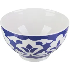 Bowl “East” porcelain 330ml ,H=11.5cm white,blue