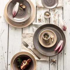 Тарелка «Революшн Сэндстоун» мелкая фарфор D=28,H=2см бежев., изображение 3