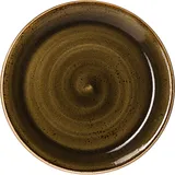 Тарелка «Крафт Браун» мелкая фарфор D=25,H=2см коричнев.