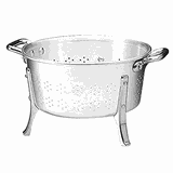 Colander sieve on 3 legs  D=36, H=18cm  metal.