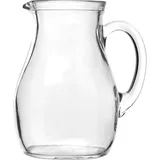 Jug "Roxy" glass 1l ,L=14.2cm clear.