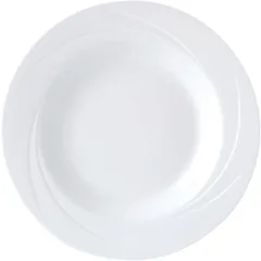 Deep plate “Alvo”  porcelain  D=24cm  white