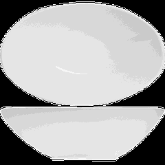 Salad bowl “Kunstwerk” porcelain 1l ,H=60,L=256,B=155mm white