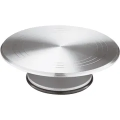 Cake stand aluminum D=30,H=10cm metal.