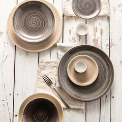 Тарелка «Революшн Сэндстоун» мелкая фарфор D=28,H=2см бежев., изображение 4