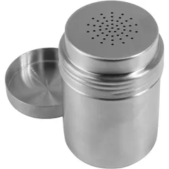 Container for cocoa with holes  stainless steel  300 ml  D=65, H=100mm  silver.