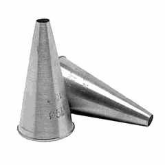 Pastry nozzle[2pcs] stainless steel D=9mm