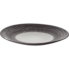 Тарелка «Арборесценс» мелкая фарфор D=310,H=35мм черный,серый, изображение 3