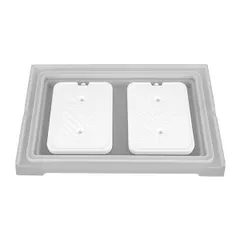 Станция буфетная «Топ фрэш» для охлаждения без крышки сталь нерж.,акрил ,H=65,L=565,B=350мм белый, изображение 4