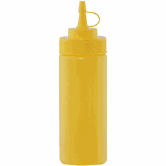 Container for sauces  plastic  0.69 l  D=65, H=255 mm  yellow.