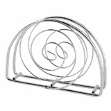 Салфетница «Спираль» сталь ,H=90,L=130,B=55мм металлич.