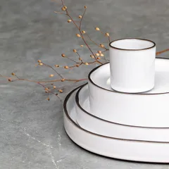 Стакан для горячих напитков «Карактэр» керамика 80мл D=58,H=58мм белый,коричнев., изображение 3