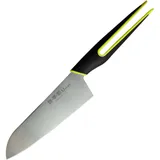 Нож «Сантоку» сталь нерж.,полипроп. ,L=15,9см металлич.,зелен.