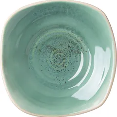 Тарелка «Эрбосо Реативо» квадратная фарфор ,L=23,B=23см бирюз.,бежев., изображение 2