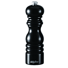 Мельница для cоли и перца «Делюкс» глянцевая дерево,нерж. D=54,H=185мм черный,серебрян.