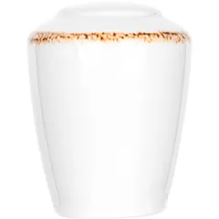 Salt shaker “Brown Dapple”  porcelain  white, brown.