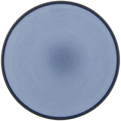 Plate “Ekinox” small  porcelain ,H=25mm blue