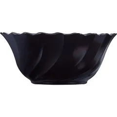 Салатник «Трианон» стекло 300мл D=125,H=55мм черный, изображение 2