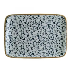 Блюдо сервировочное «Калиф» прямоугольное фарфор ,L=23,B=16см белый,синий