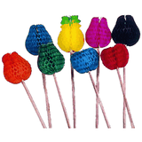 Украшения на шпажках «Фрукты»[50шт] бумага,дерево ,L=10см разноцветн.