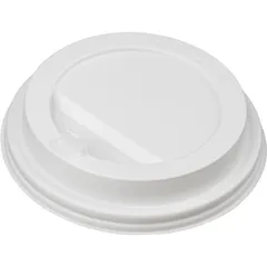 Крышка для стакана одноразовая с клапаном[100шт] пластик D=9,H=2см белый,матовый