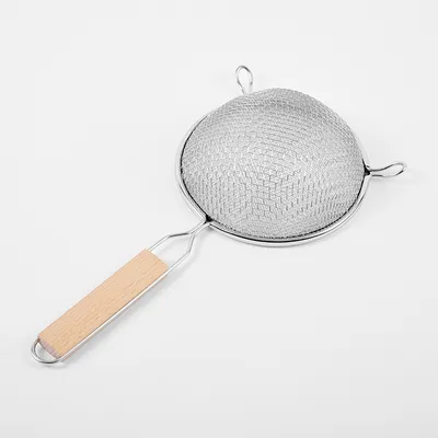 Сито с ручкой сталь нерж.,дерево D=138,L=300,B=50мм, изображение 2