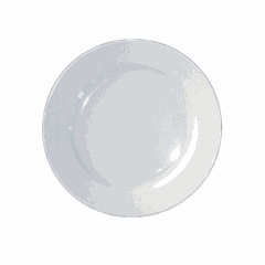 Round dish, smooth edge  porcelain  D=300, H=37mm  white