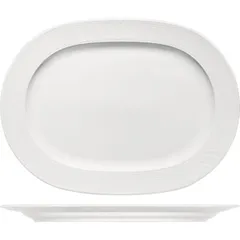 Dish “Carat” oval  porcelain , L=32.5, B=25.5 cm  white