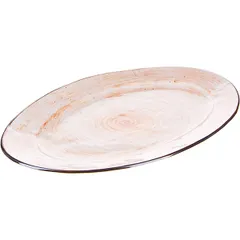 Блюдо «Пастораль» овальное фарфор ,H=25,L=405,B=255мм оранжев., изображение 2