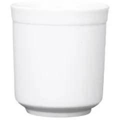 Mug without handle porcelain 250ml white